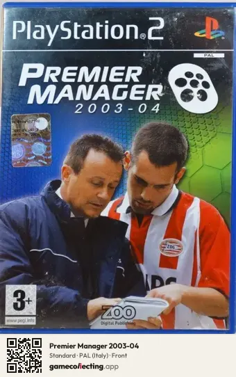 Premier Manager 2003-04 PlayStation 2, Italy box front