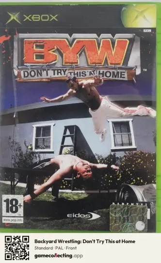 Backyard Wrestling: Don't Try This at Home Xbox, PAL box front