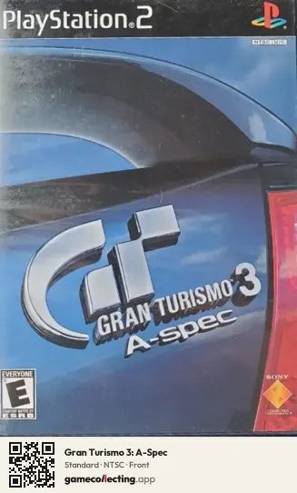 Gran Turismo 3: A-Spec PlayStation 2, NTSC box front