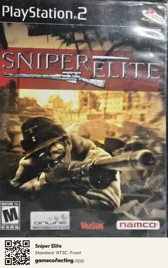 Sniper Elite PlayStation 2, NTSC box front