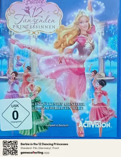 Barbie in the 12 Dancing Princesses PlayStation 2, Germany box front