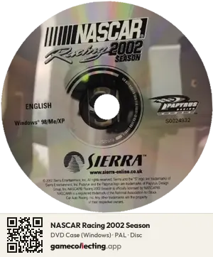 NASCAR Racing 2002 Season Computer, PAL disc