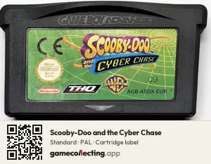Scooby-Doo and the Cyber Chase Game Boy Advance, PAL cartridge label