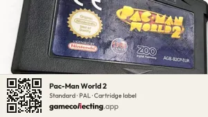 Pac-Man World 2 Game Boy Advance, PAL cartridge label