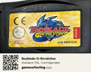Beyblade: G-Revolution Game Boy Advance, PAL cartridge label