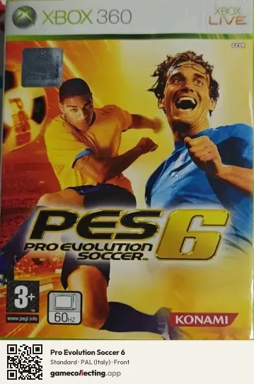 Pro Evolution Soccer 6 Xbox 360, Italy box front