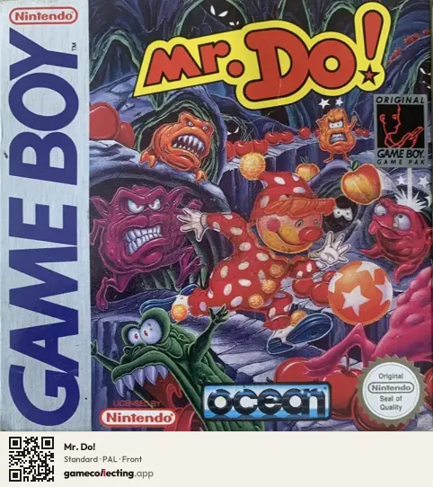 Mr. Do! Game Boy, PAL box front