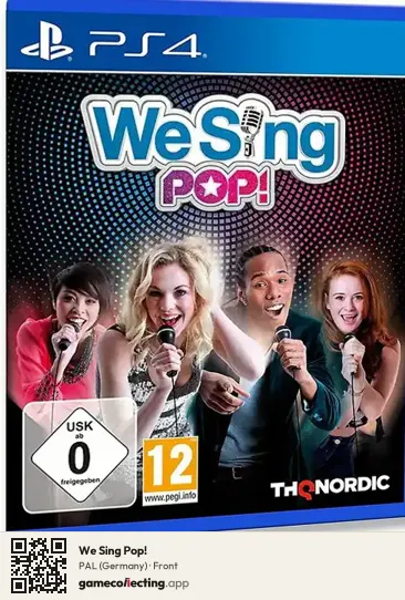 We Sing Pop! PlayStation 4, Germany box front