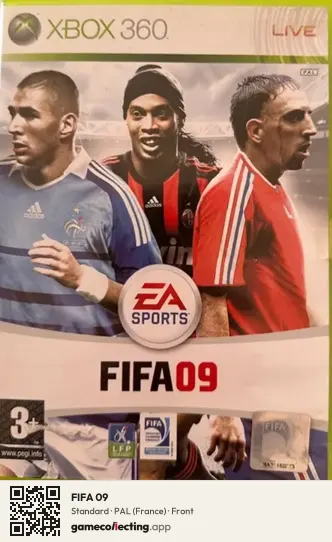 FIFA 09 Xbox 360, France box front