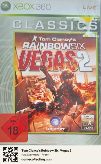 Tom Clancy's Rainbow Six: Vegas 2 Xbox 360, Germany box front