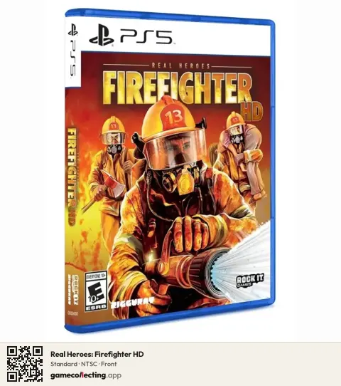 Real Heroes: Firefighter HD PlayStation 5, NTSC box front