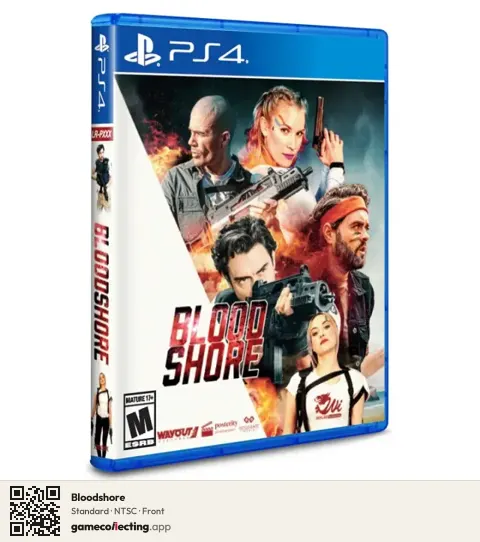 Bloodshore PlayStation 4, NTSC box front