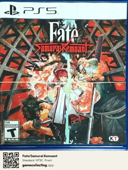 Fate/Samurai Remnant PlayStation 5, NTSC box front