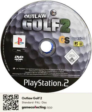 Outlaw Golf 2 PlayStation 2, PAL disc