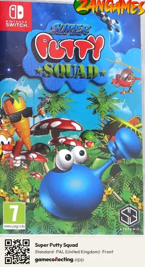 Super Putty Squad Nintendo Switch, United Kingdom box front