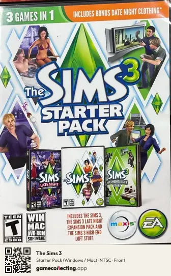 The Sims 3 Computer, NTSC box front