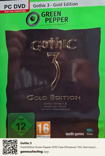 Gothic 3 Computer, Germany box front
