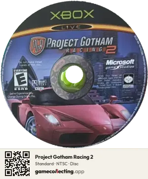 Project Gotham Racing 2 Xbox, NTSC disc