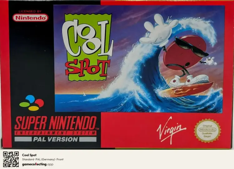 Cool Spot Super Nintendo Entertainment System, Germany box front