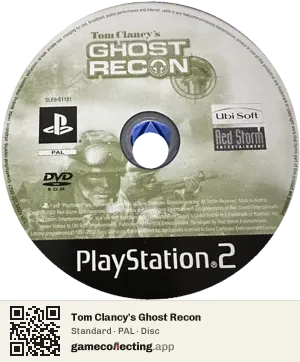 Tom Clancy's Ghost Recon PlayStation 2, PAL disc