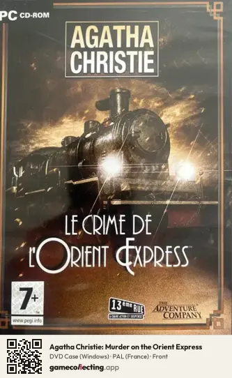 Agatha Christie: Murder on the Orient Express Computer, France box front