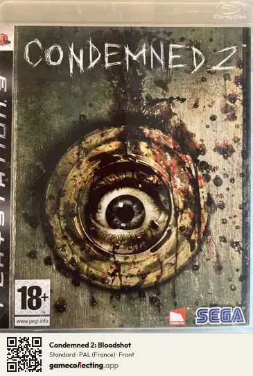 Condemned 2: Bloodshot PlayStation 3, France box front