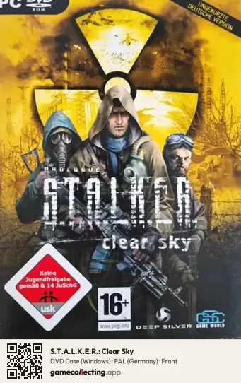 S.T.A.L.K.E.R.: Clear Sky Computer, Germany box front