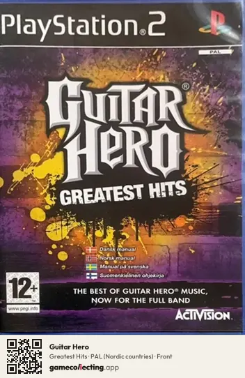 Guitar Hero PlayStation 2, Nordic countries box front