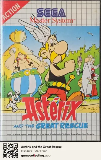 Astérix and the Great Rescue Sega Master System, PAL box front