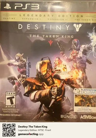 Destiny: The Taken King PlayStation 3, NTSC box front