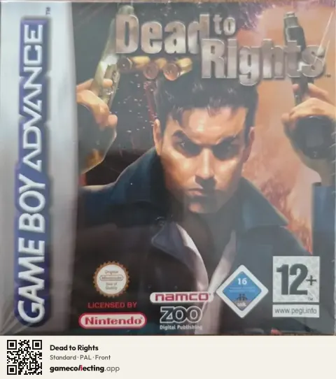 Dead to Rights Game Boy Advance, PAL box front