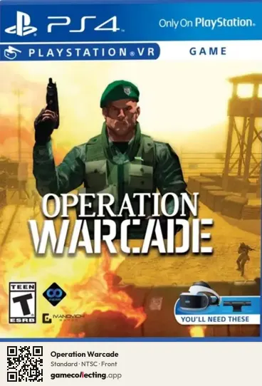 Operation Warcade PlayStation 4, NTSC box front