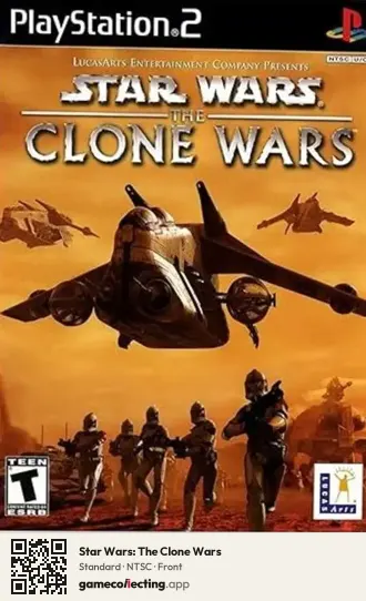 Star Wars: The Clone Wars PlayStation 2, NTSC box front