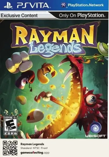 Rayman Legends PlayStation Vita, NTSC box front