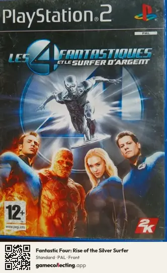 Fantastic Four: Rise of the Silver Surfer PlayStation 2, PAL box front