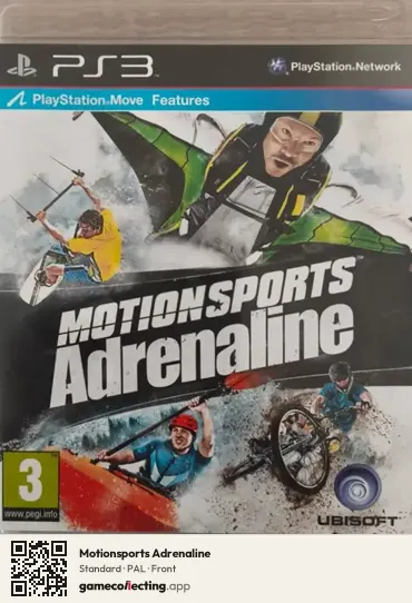 Motionsports Adrenaline PlayStation 3, PAL box front