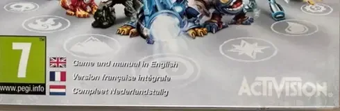 Skylanders: Giants, the PEGI square on its front