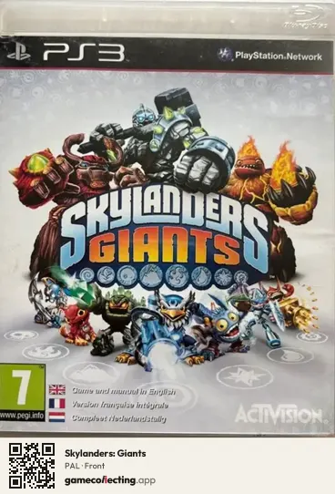Skylanders: Giants PlayStation 3, PAL box front