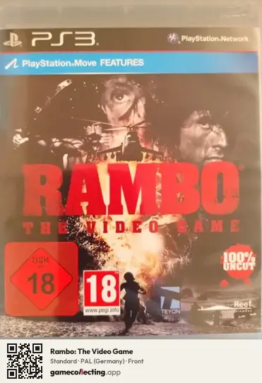 Rambo: The Video Game PlayStation 3, Germany box front