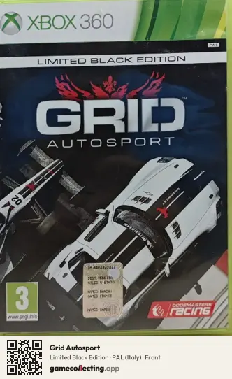 Grid Autosport Xbox 360, Italy box front