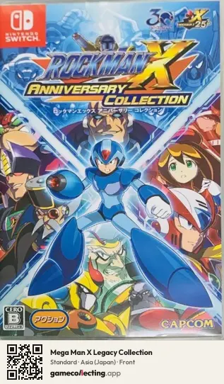 Mega Man X Legacy Collection Nintendo Switch, Asia box front