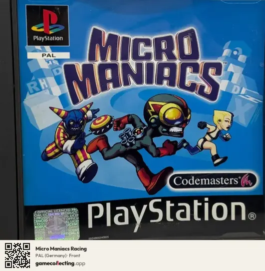 Micro Maniacs Racing PlayStation, Germany box front