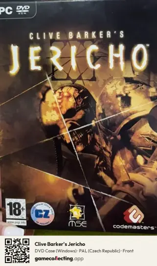 Clive Barker's Jericho Computer, Czech Republic box front