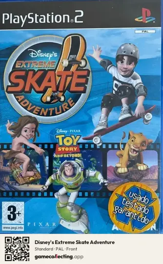 Disney's Extreme Skate Adventure PlayStation 2, PAL box front