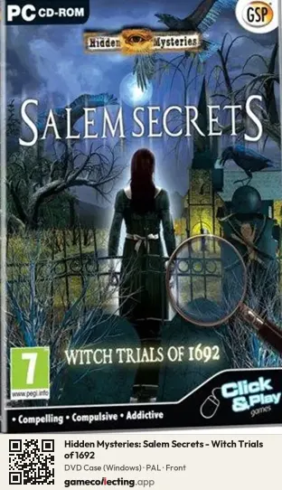 Hidden Mysteries: Salem Secrets - Witch Trials of 1692 Computer, PAL box front