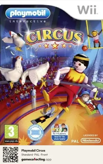 Playmobil Circus Nintendo Wii, PAL box front