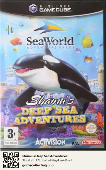 Shamu's Deep Sea Adventures Nintendo GameCube, United Kingdom box front