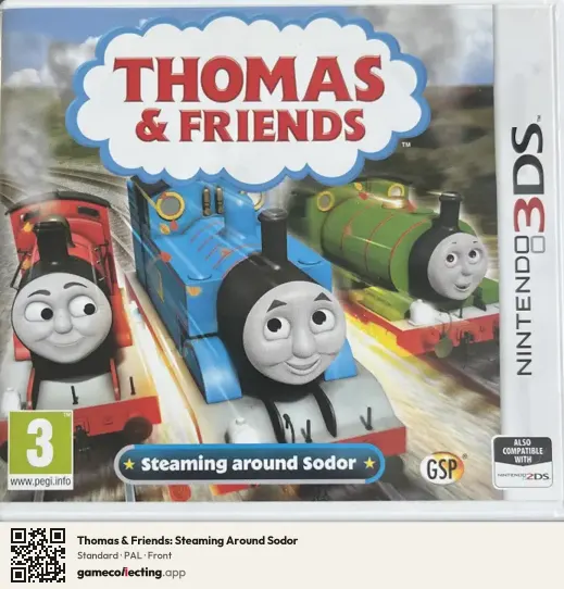 Thomas & Friends: Steaming Around Sodor Nintendo 3DS, PAL box front