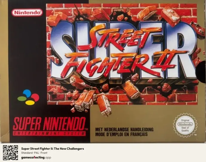 Super Street Fighter II: The New Challengers Super Nintendo Entertainment System, PAL box front