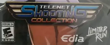 Telenet Shooting Collection, the ESRB box on its front